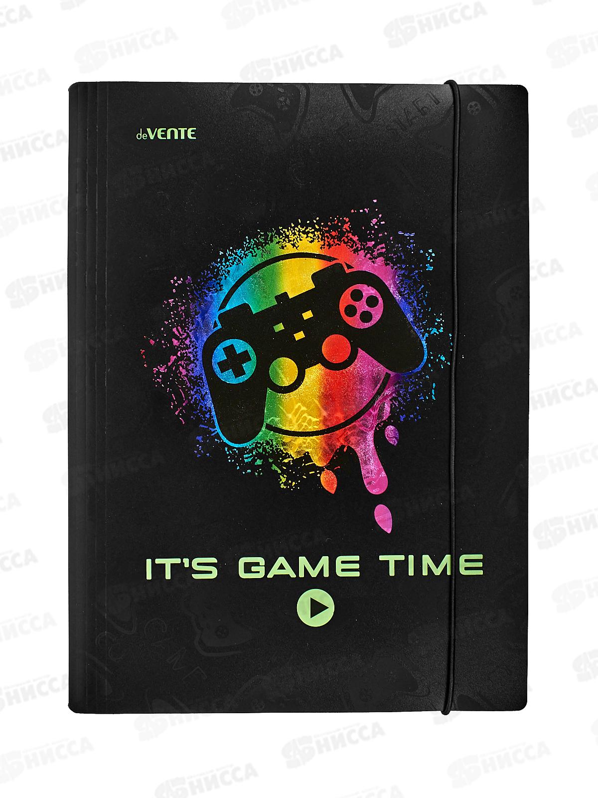 Папка на рез. deVente Its Game Time  А4 400 мкр 3070203 *12