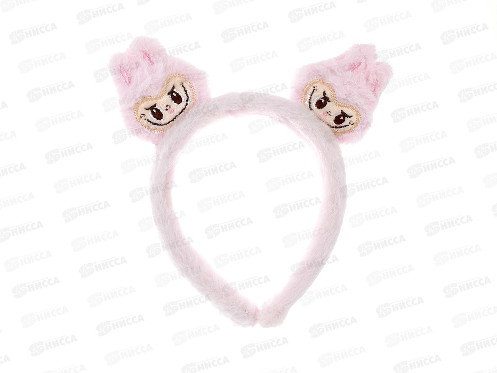 Ободок меховой &quotLABUBU&quot Ушки №2402