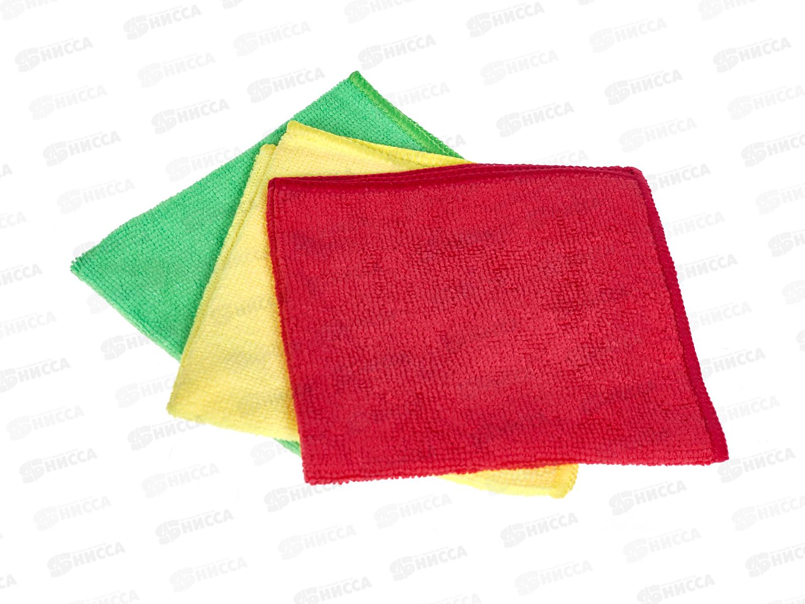 Салфетка HP-CL23 для уборки микрофибра 30*30см набор 3шт *80