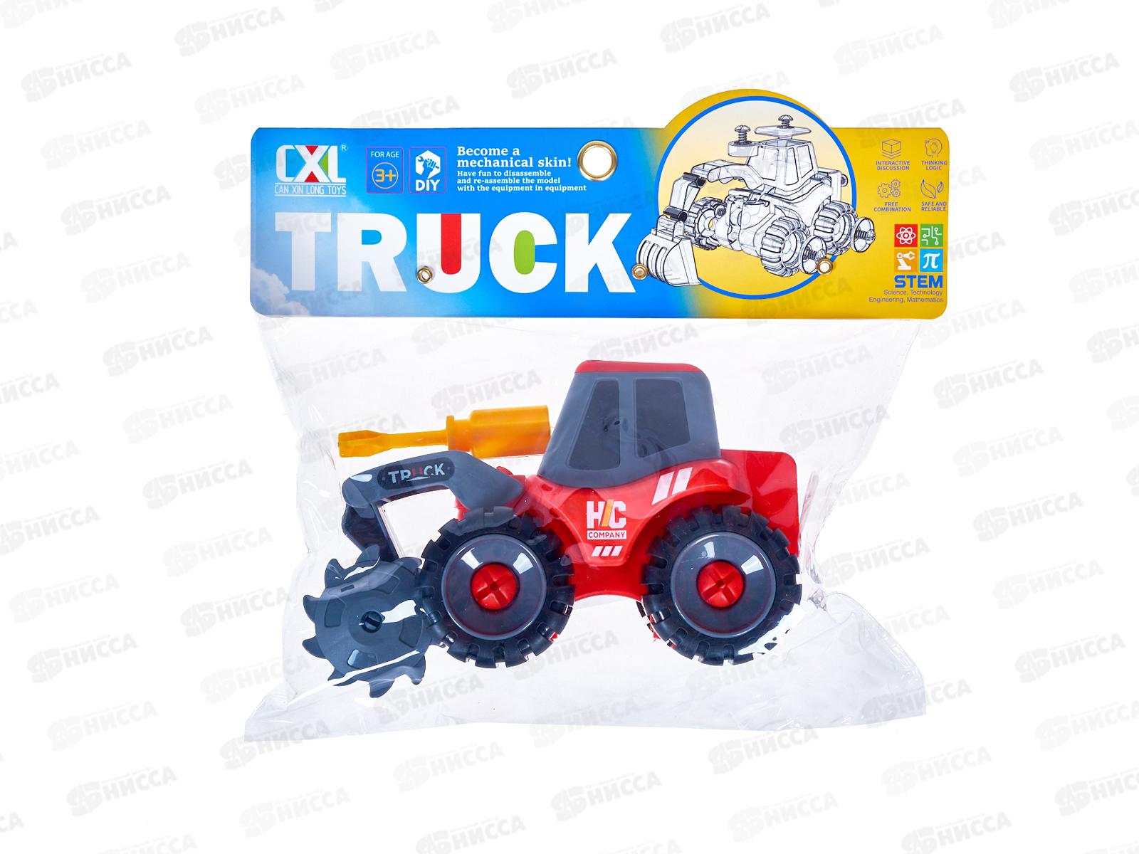 Конструктор детский №777-109 Спецтехника с отверткой пакет 21*8*11