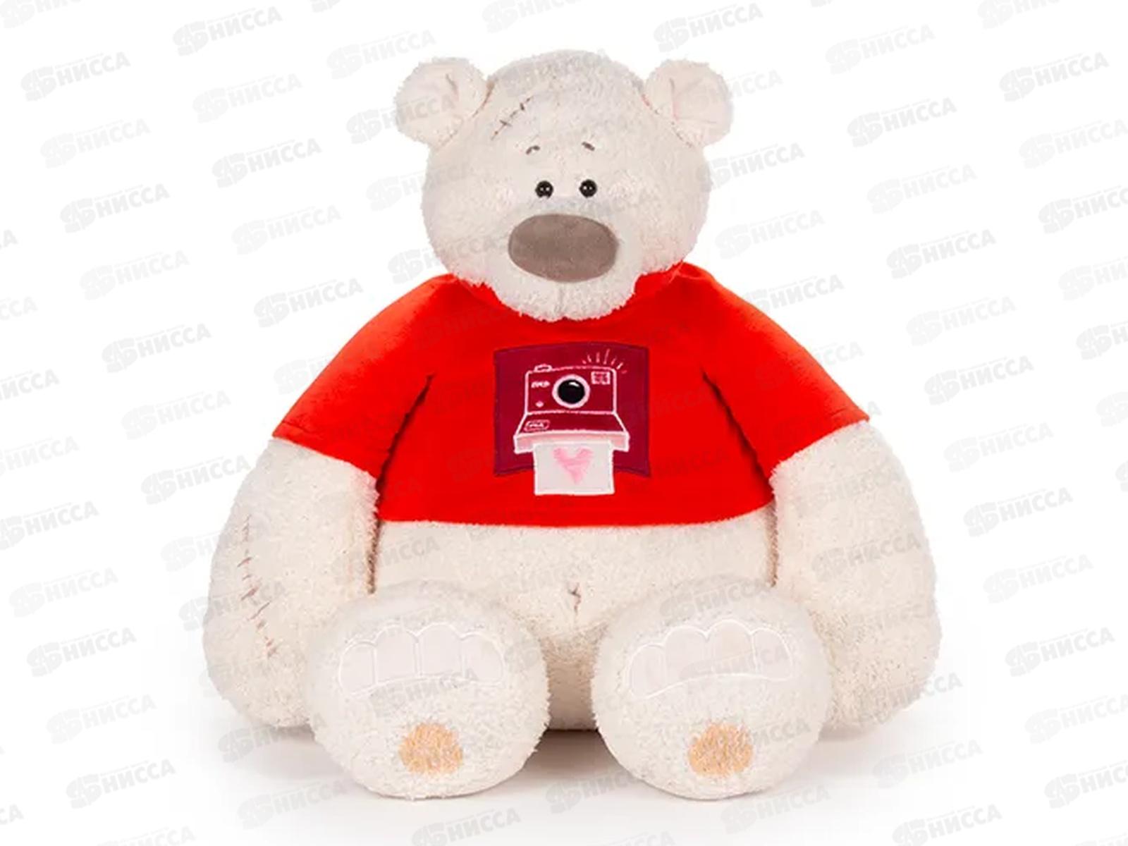 Медведь Тато в алой майке, 37см (ММТато/38/ал)