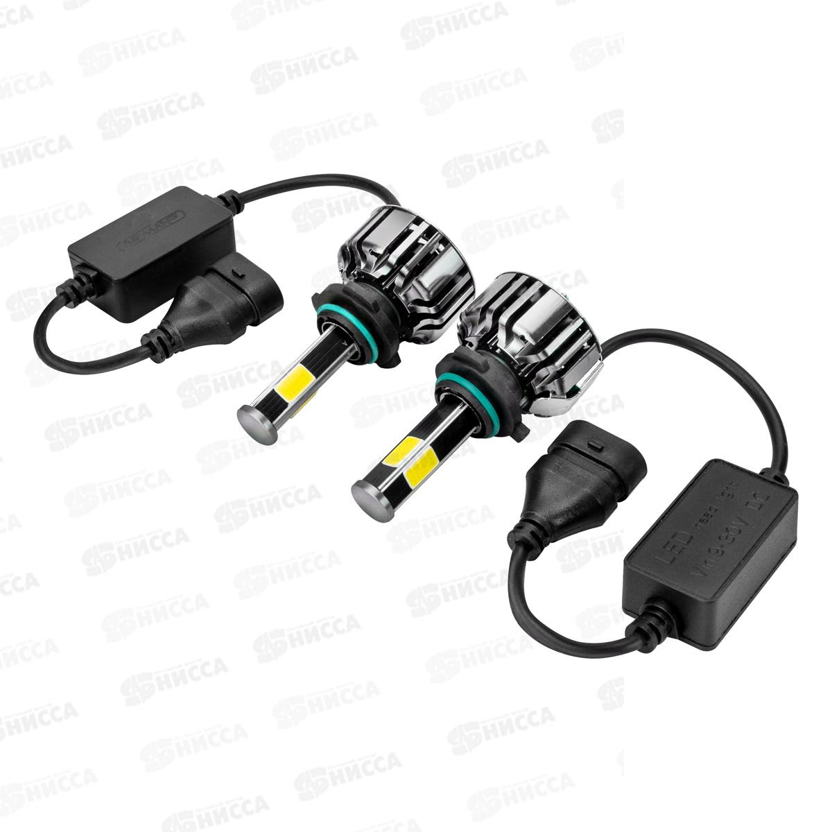 Лампа авто HB4 (9006) P22d 12/24В 25Вт 2500Лм радиатор 6000К ПРОТОН (А4) комплект 2шт, S08701042