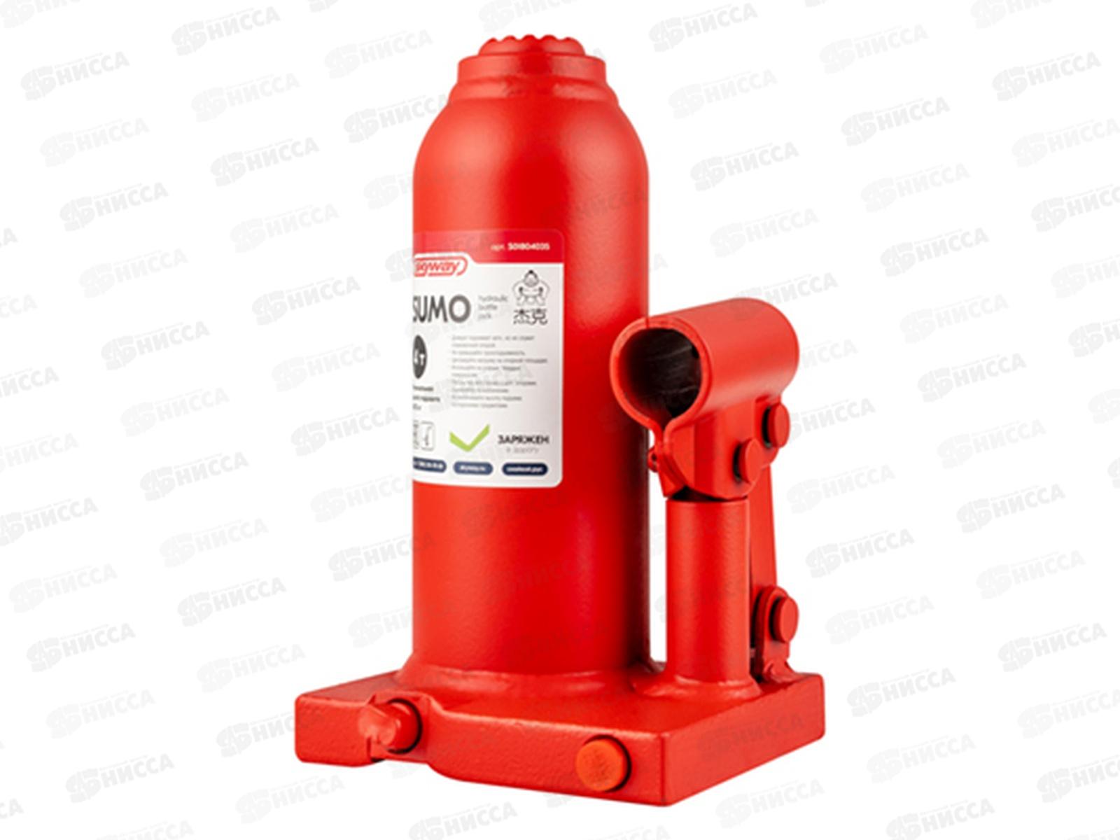 Домкрат гидрав бутылочный SUMO  4т h 180-350мм
