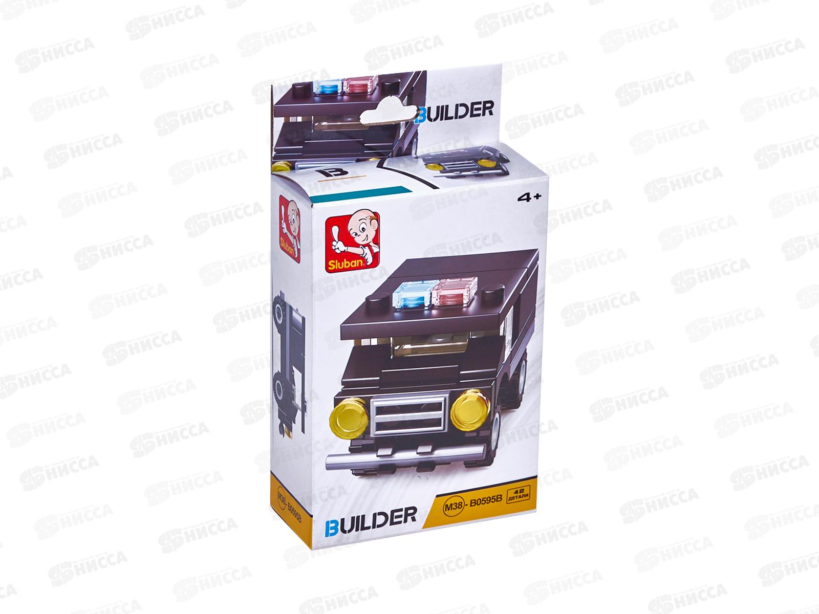 Конструктор М38-В0595В Полицейская машина, 45 дет. в/к