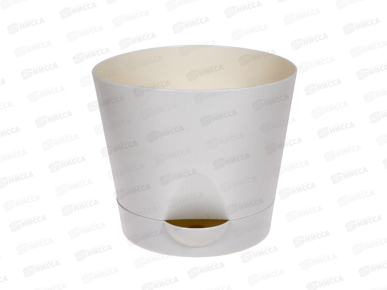 Горшок д/цв. с поддоном 2л кремовый *30  ИНТ