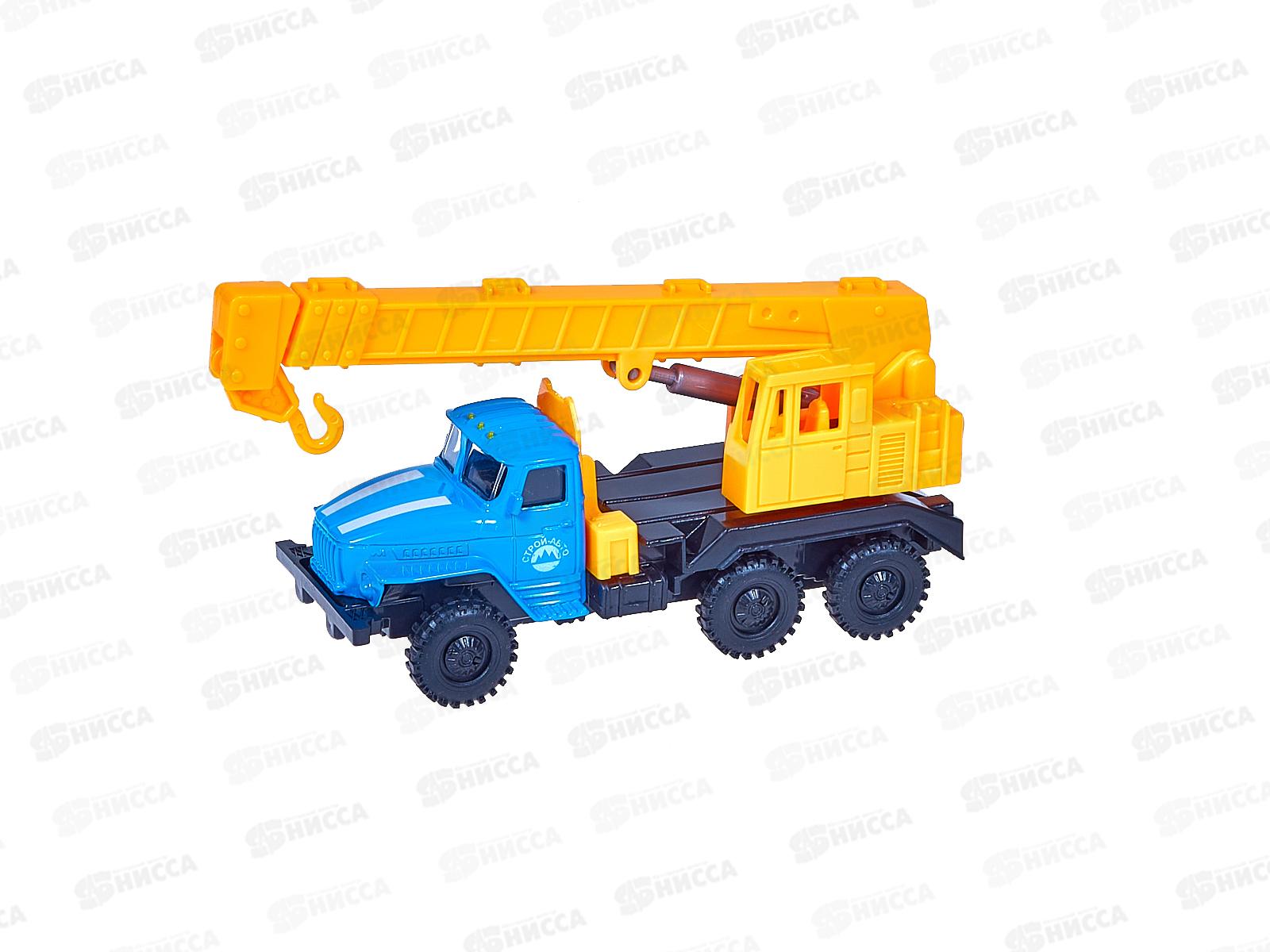 Грузовик мет УРАЛ Кран, инерц., 1:43, 9123799