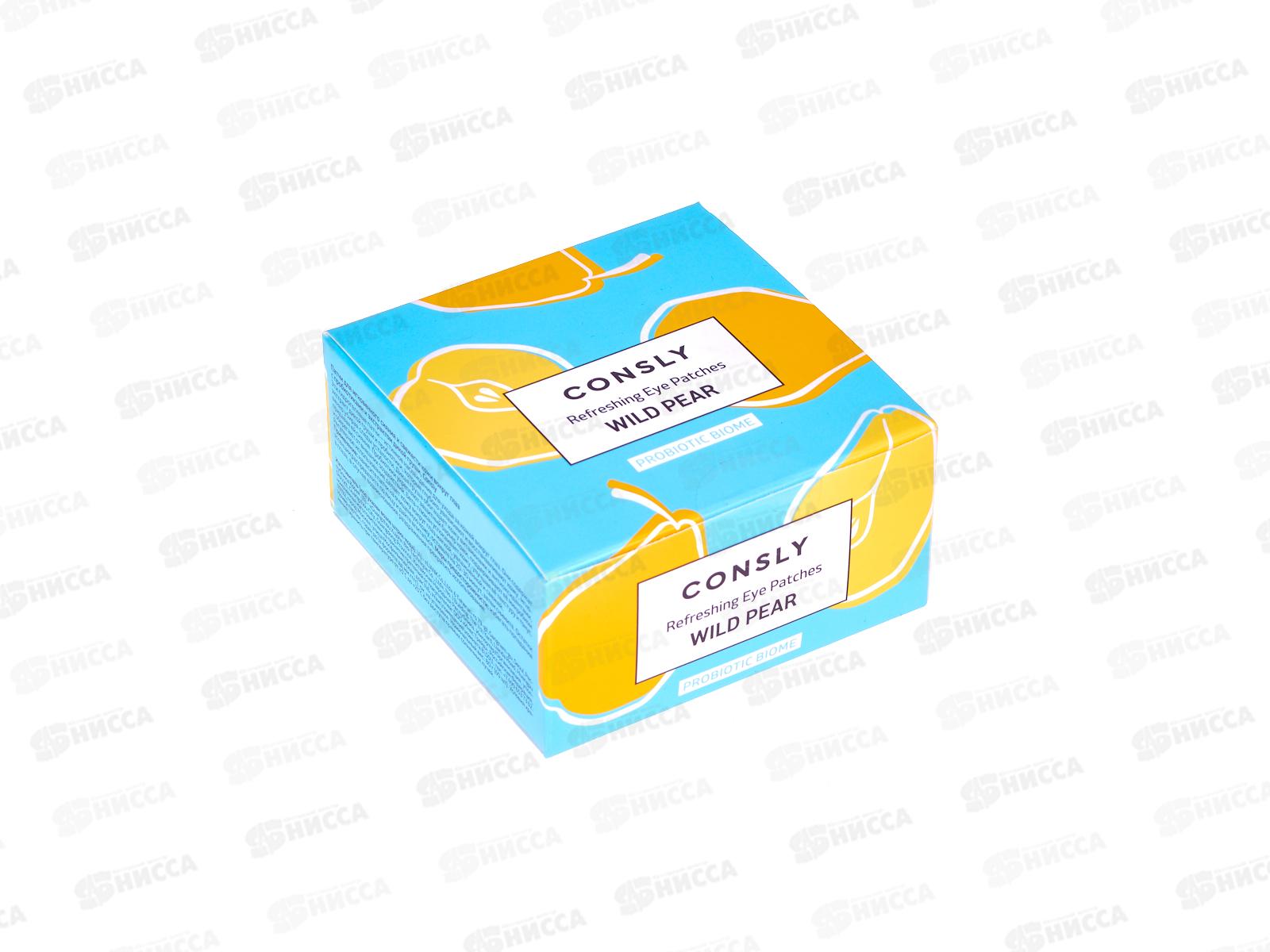 Consly Патчи для мгновен сияния и свеж с пробиот и экст груши 60шт