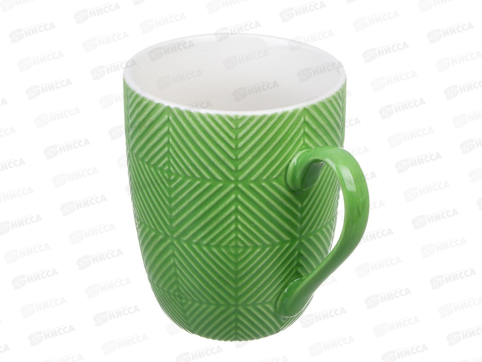 Кружка 380мл Квадрат, фарфор, 3 цвета, MILLIMI, 806-323   г