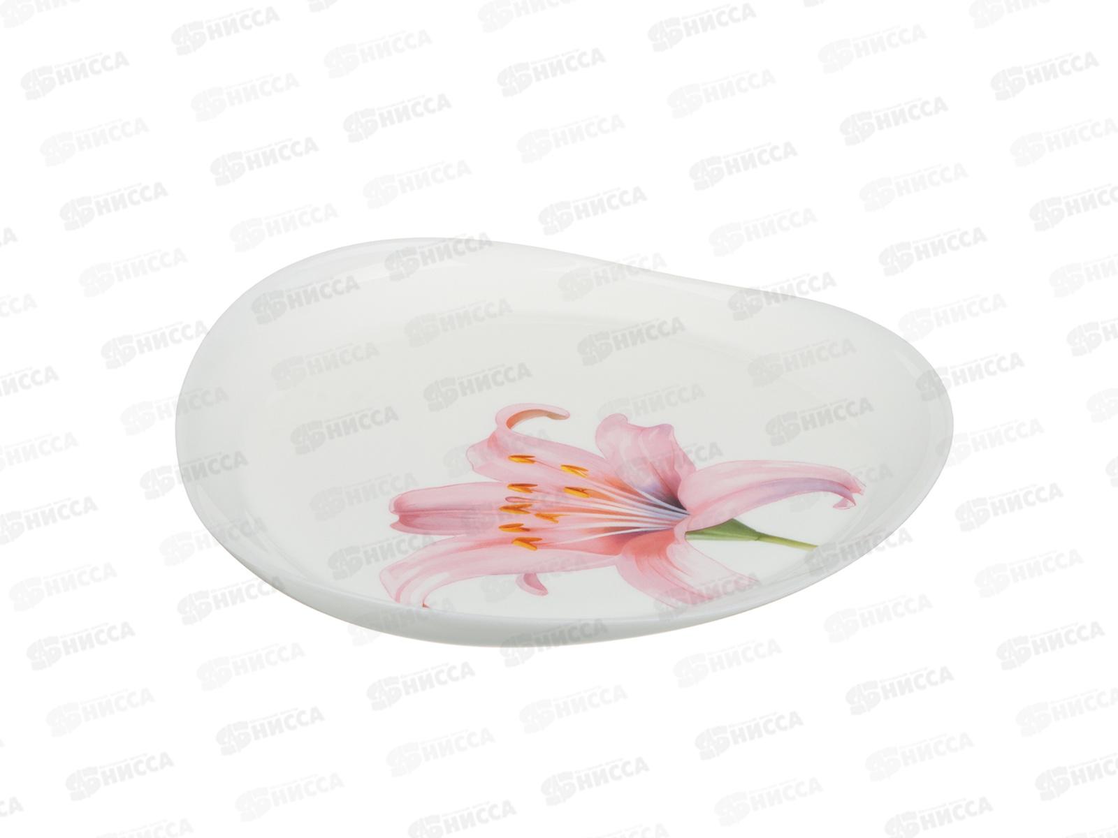 Тарелка десертная 19,5см, Лилия, треугол. форма, MILLIMI, 818-322  г