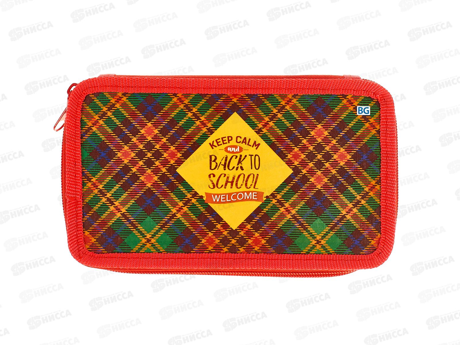 Пенал BG Welcome to school,  190*110мм, молн., 4414 *36