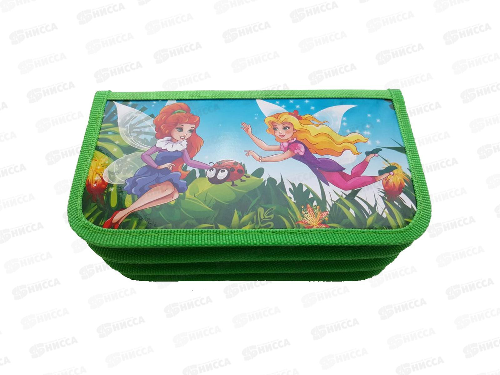 Пенал ПП Две феи и божья коровка, 3отд., 190*105, ПН-0178 *60