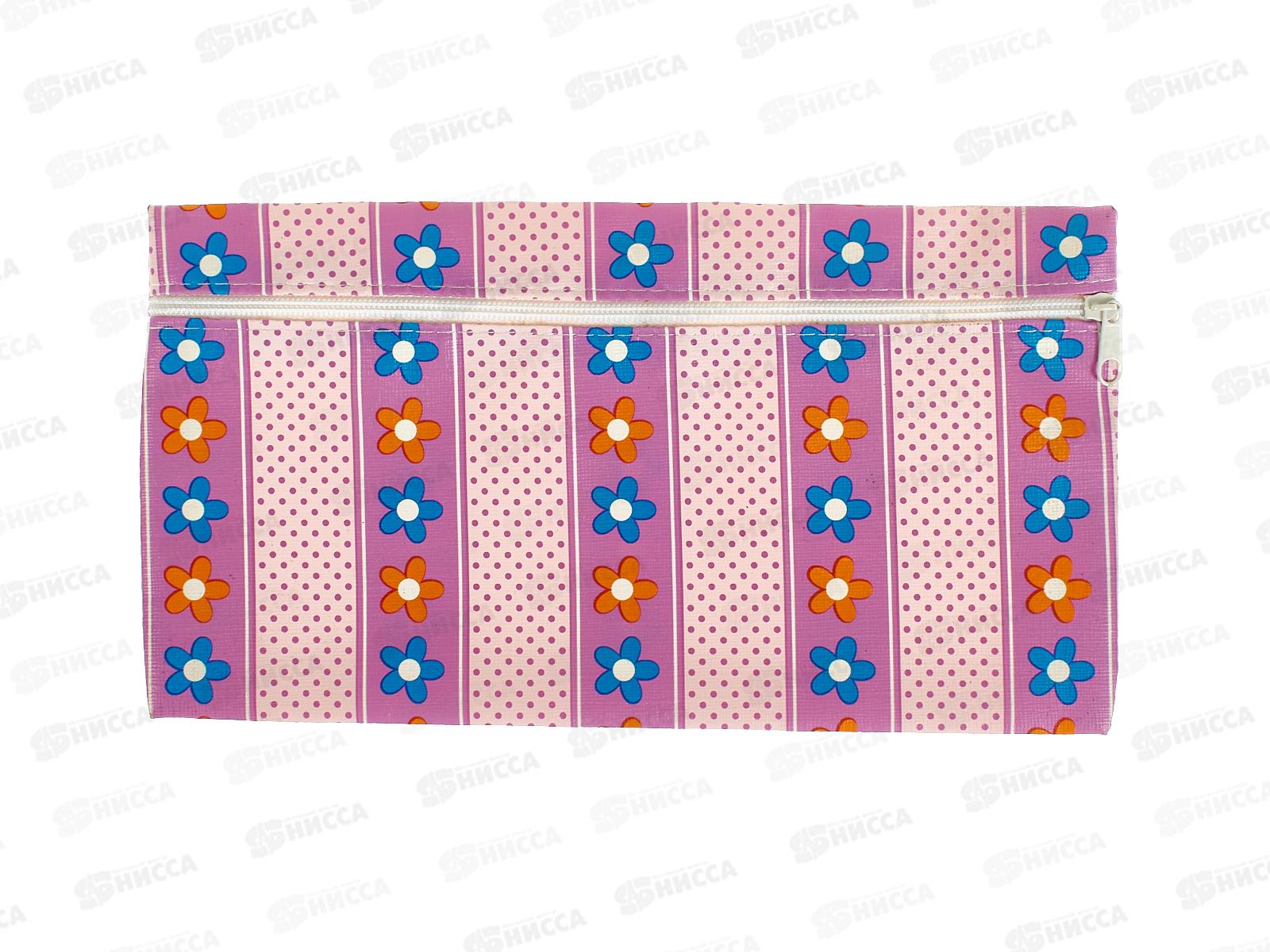 Пенал-косм. deVente Розовые цветочки и горох,7024604
