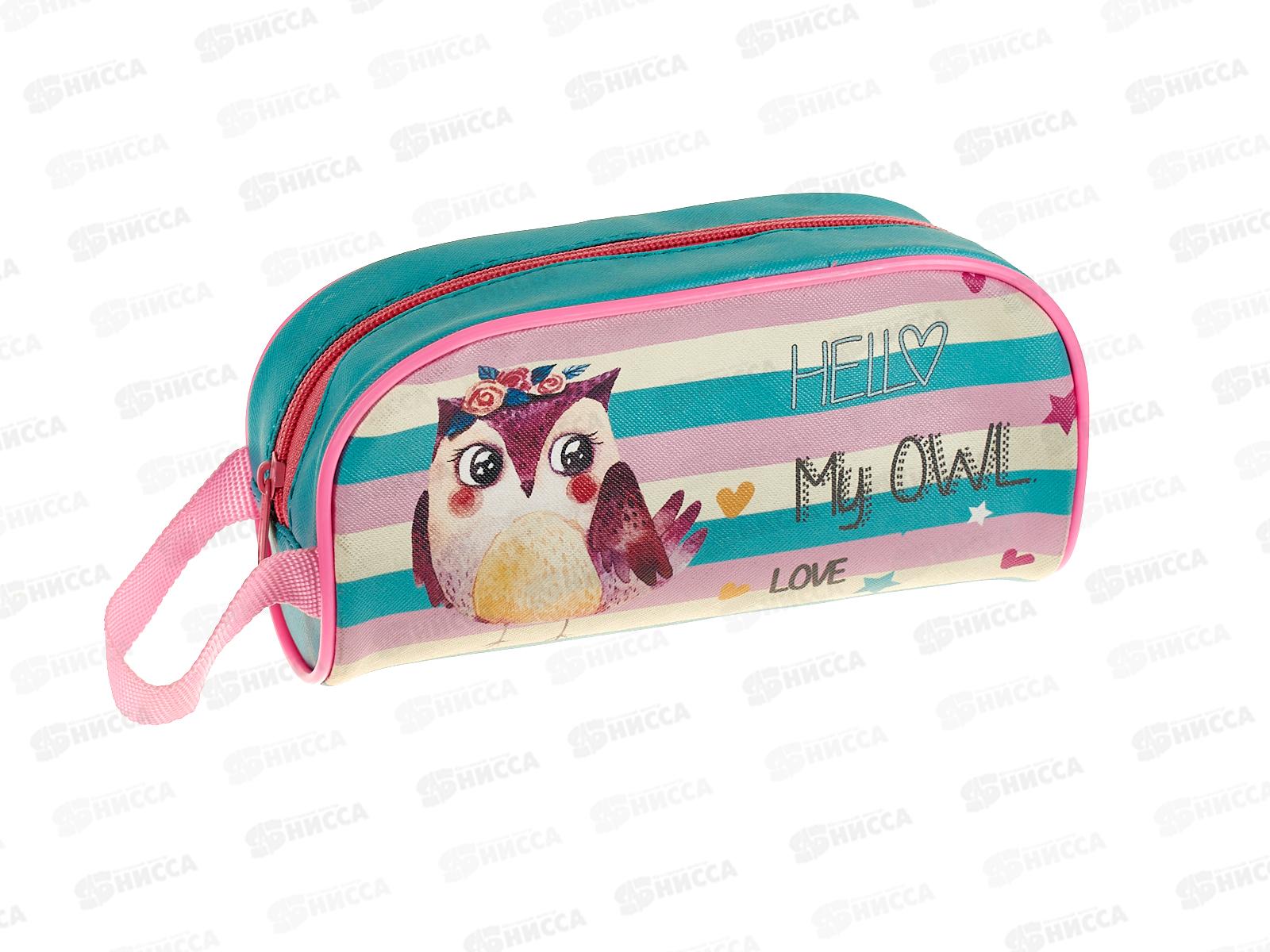 Пенал-косм. ПП Сова с ручкой ПН-2355*12