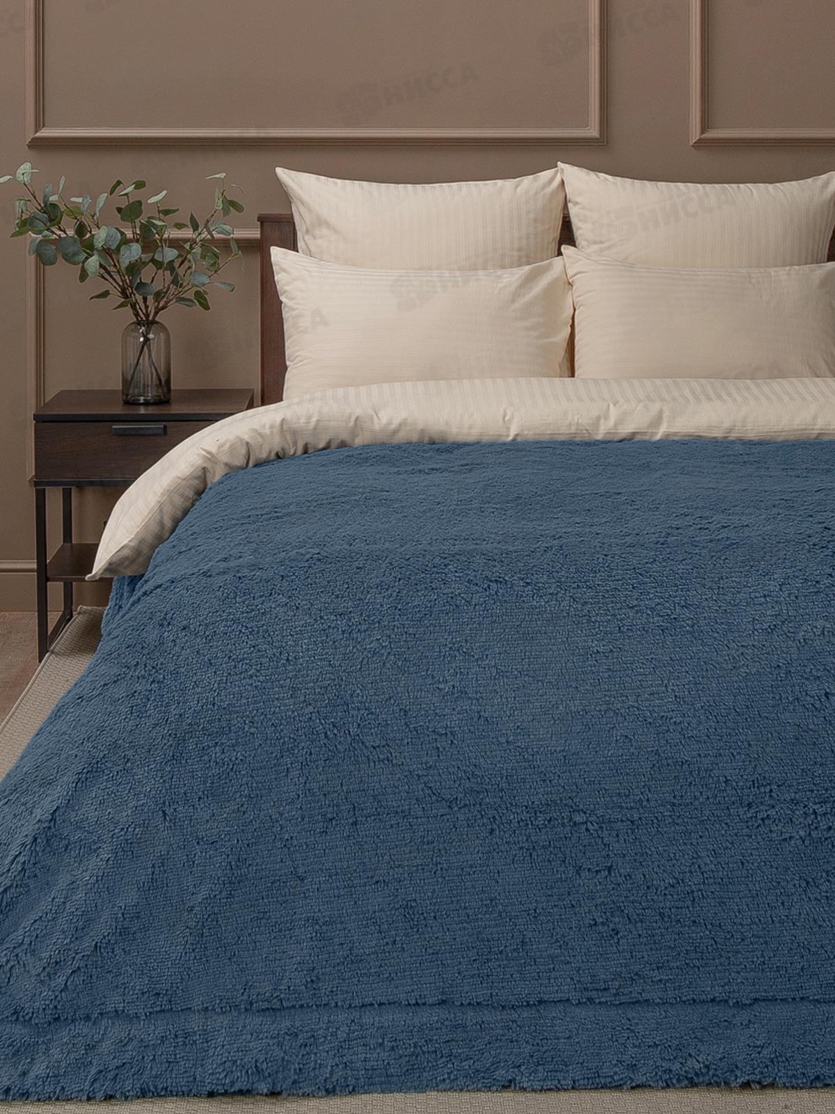 Плед Buenas Noches 220*240 искусств.мех TF F072BBL-GY ДВ 17-4111