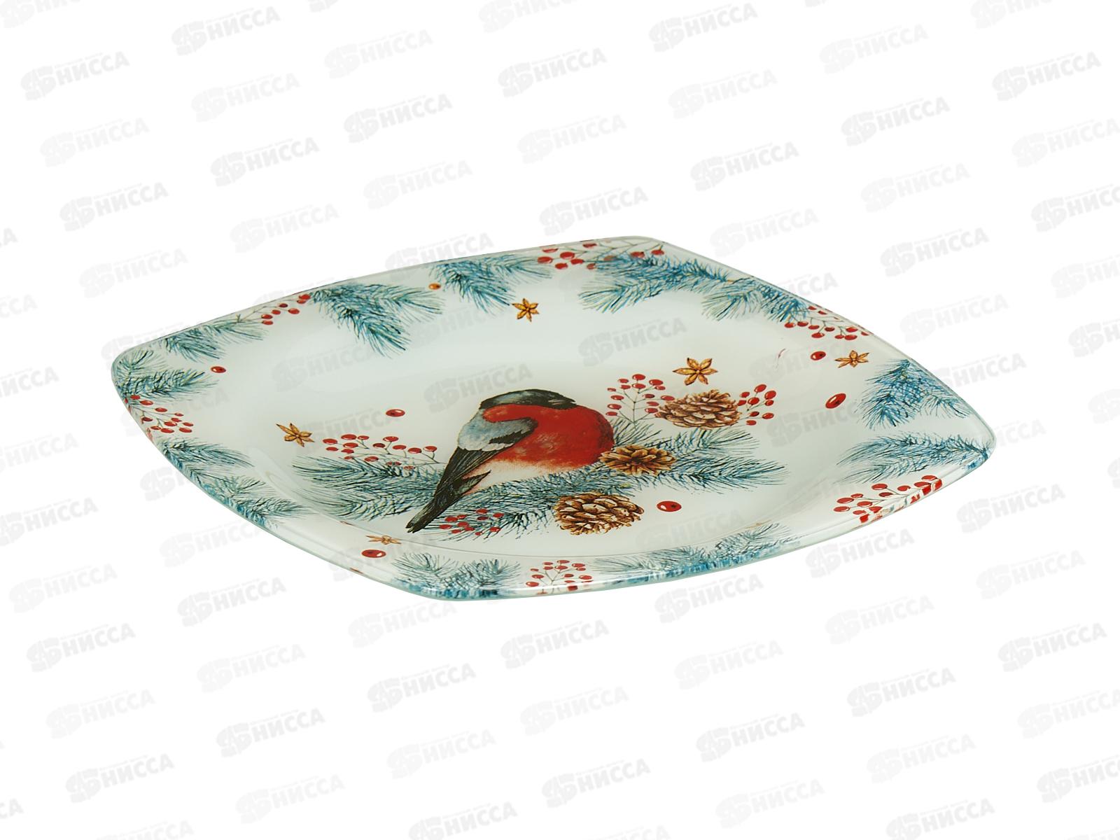 Тарелка плоская &quotСнегирь&quot 20*20м 4967974
