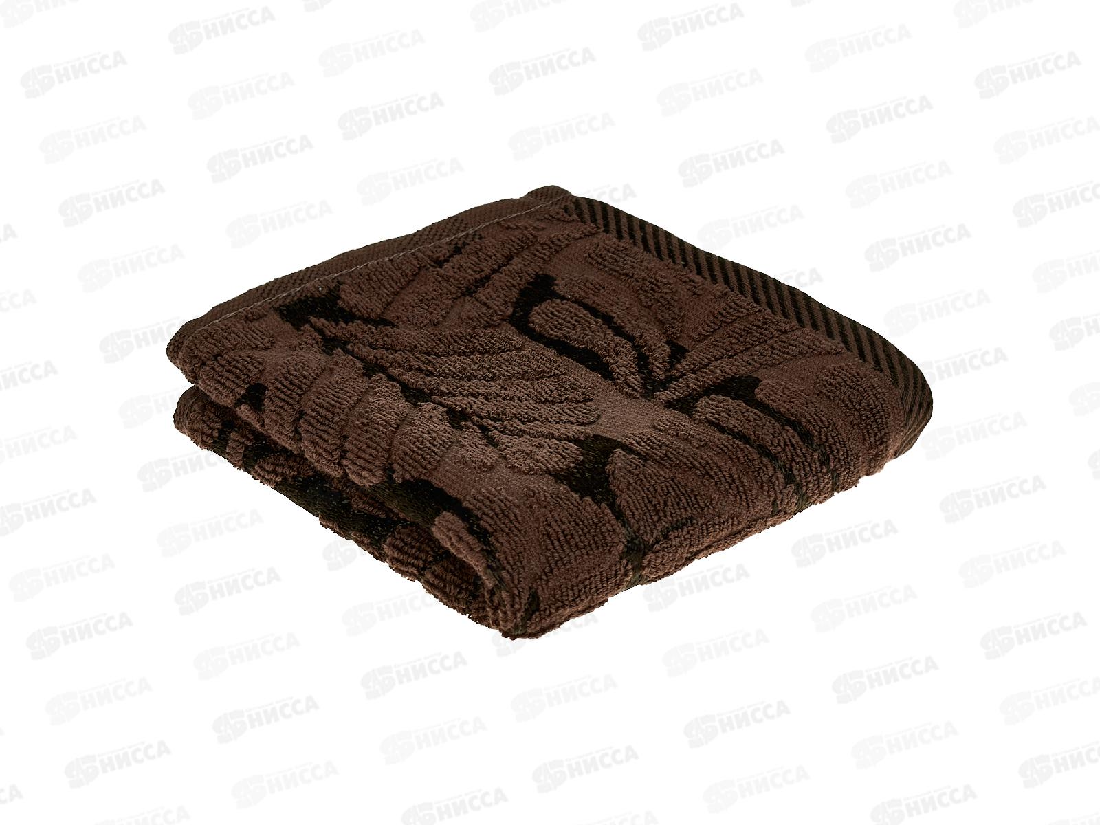 Полотенце махровое 30*60 LuxoR Флора шоколадный