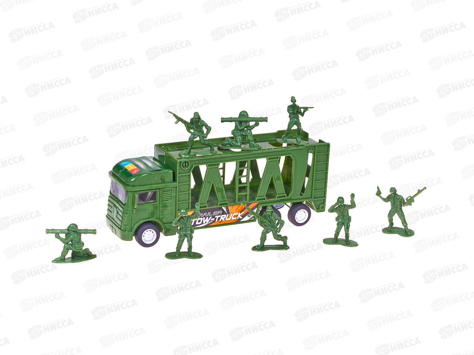 Набор "Военный " 3049929 инерц. машинка, 8 солдатиков , в коробке