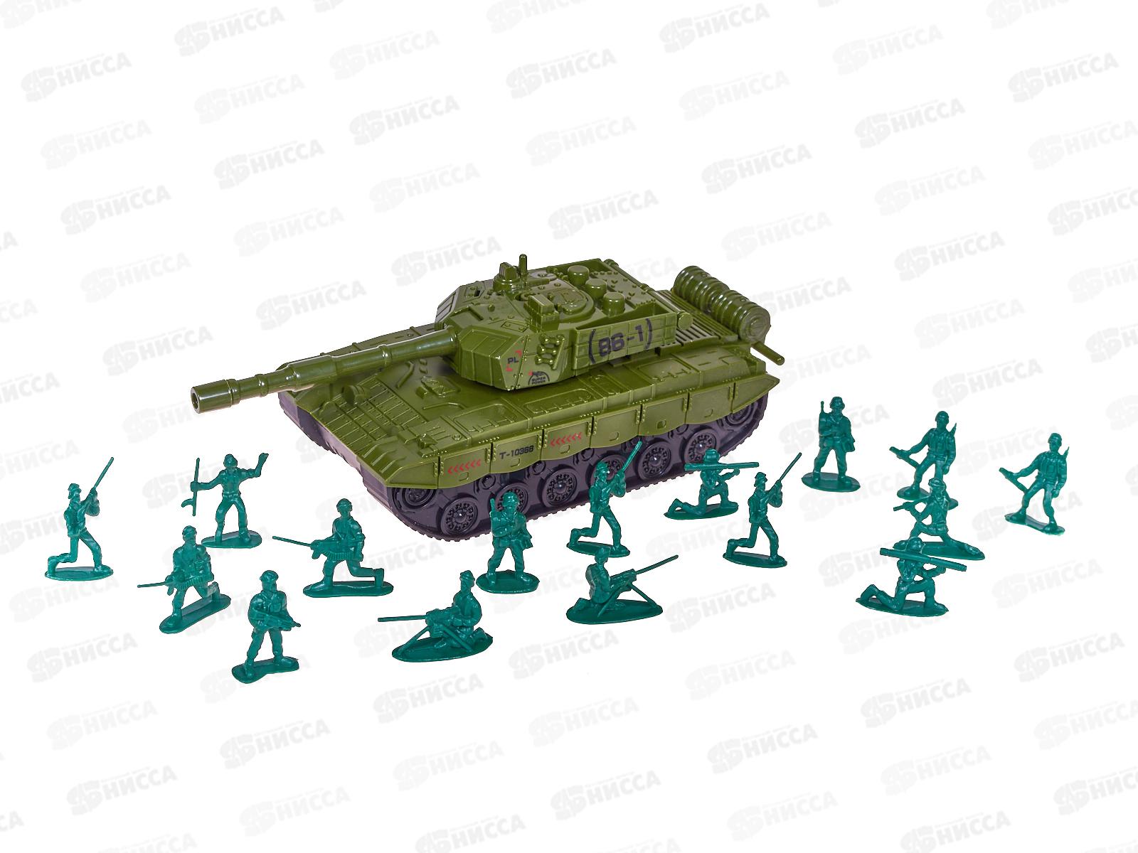 Набор &quotВоенный &quot 3021611 инерц. танк, солдатики, в пакете