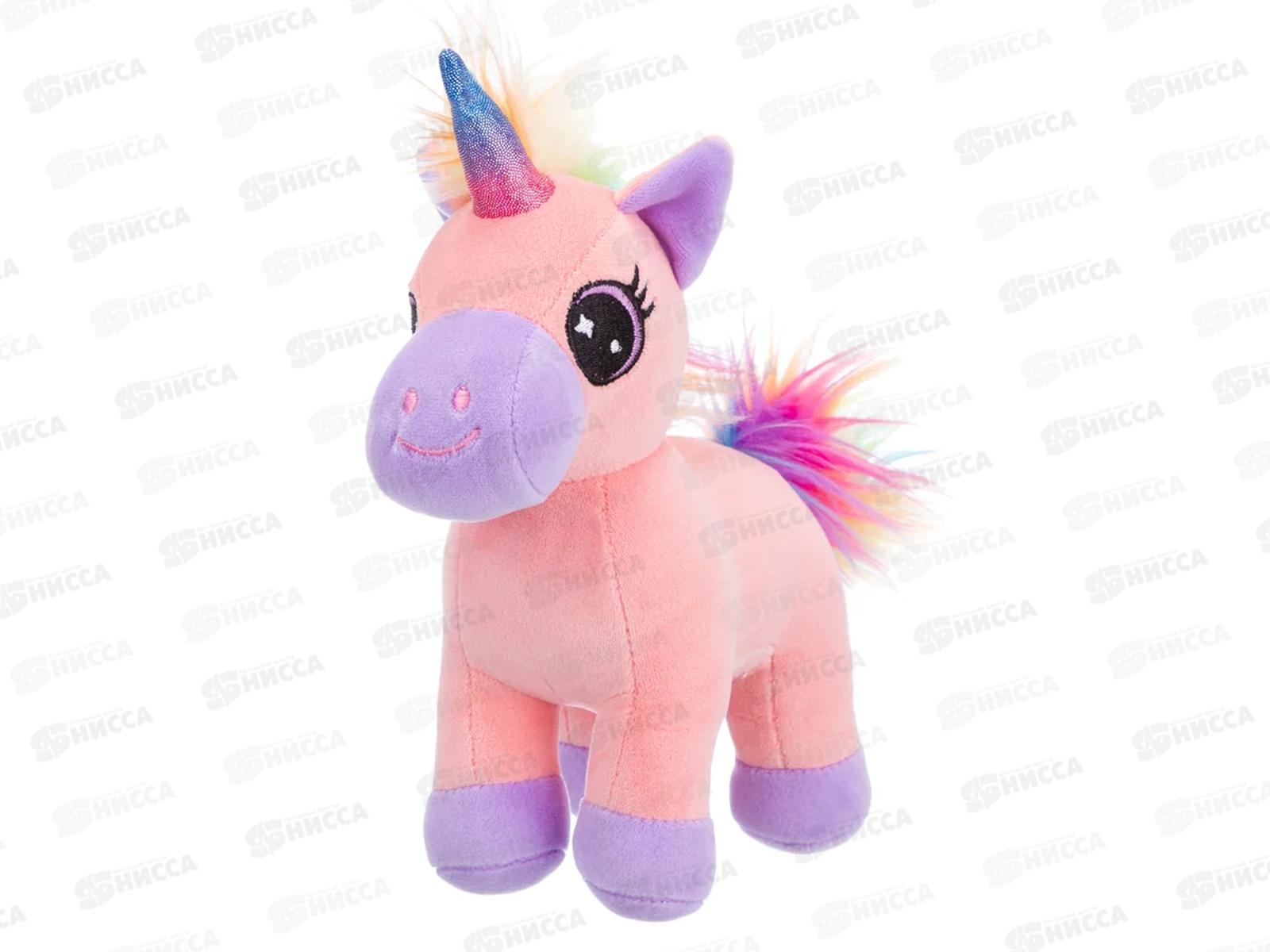 Игрушка ТМ &quotRelana" Единорог розовый 20см, RL24181-20 в пакете