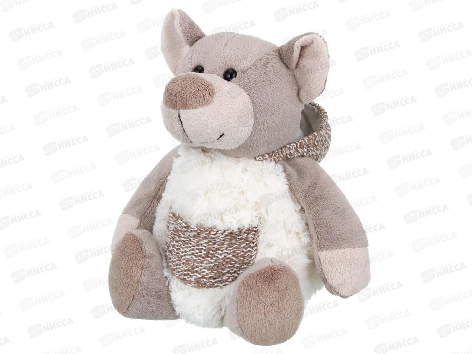 Игрушка ТМ &quotRelana&quot Мишка в меховом белом худи, 19см, RL24055-19