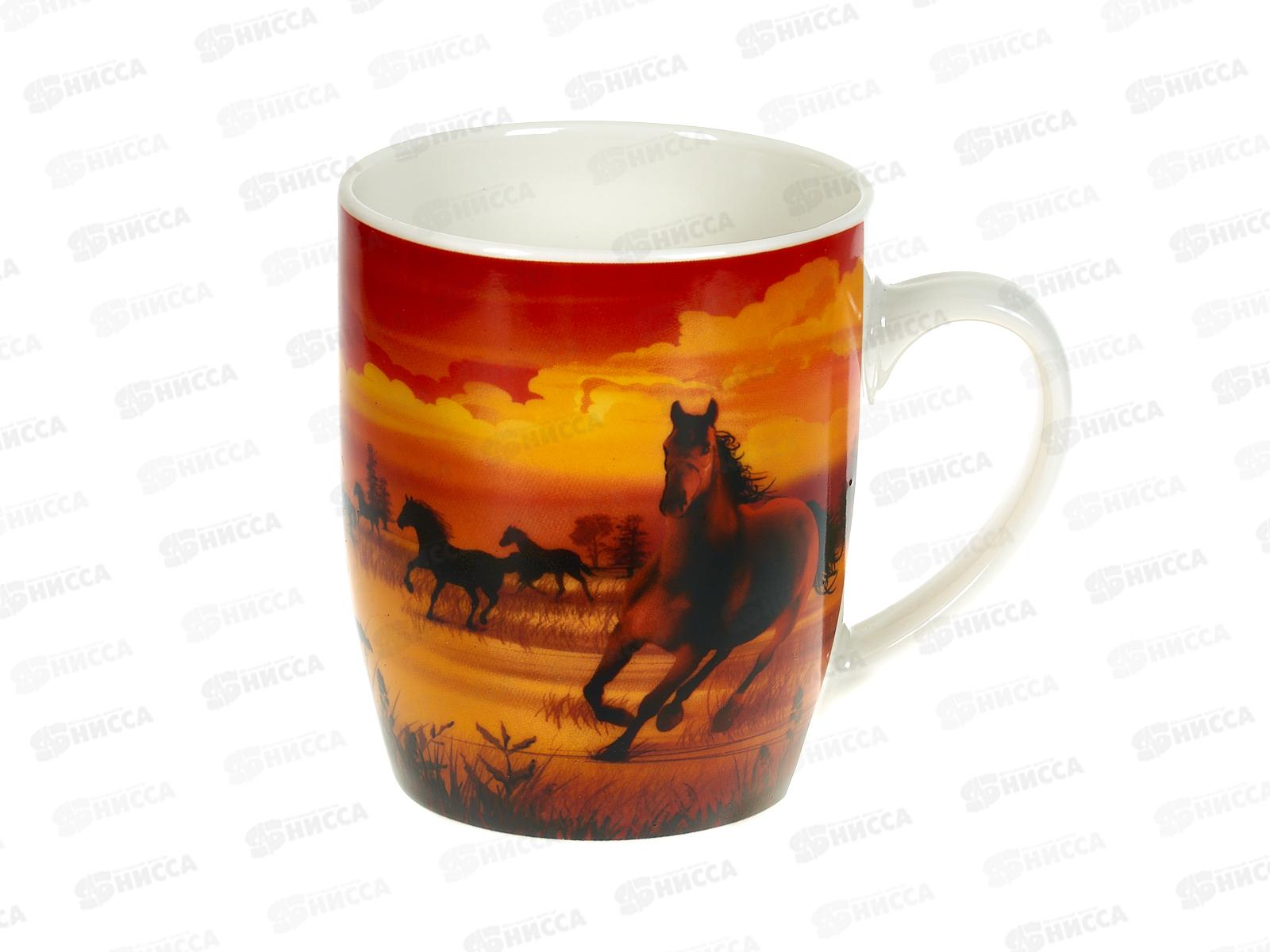Кружка N-36 400мл Лошади на закате 297309