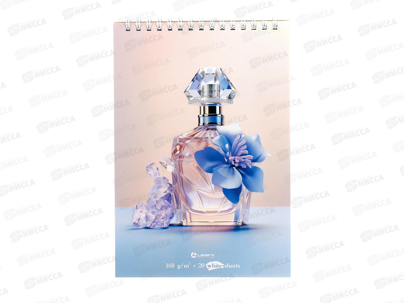 Скетчбук Lamark А5 20л Нежная фиалка, греб, 81485 *35