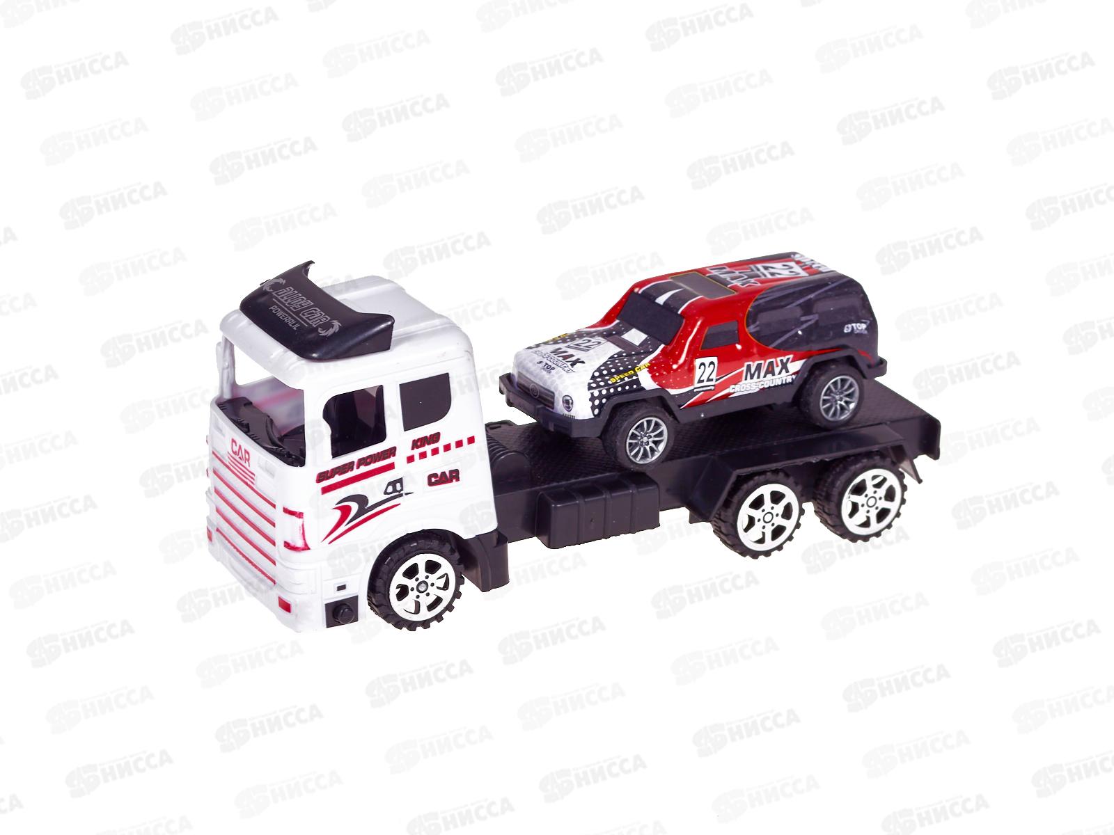 Трейлер инерц. с машинкой ZY1275846 в ассорт. в пласт. кор.