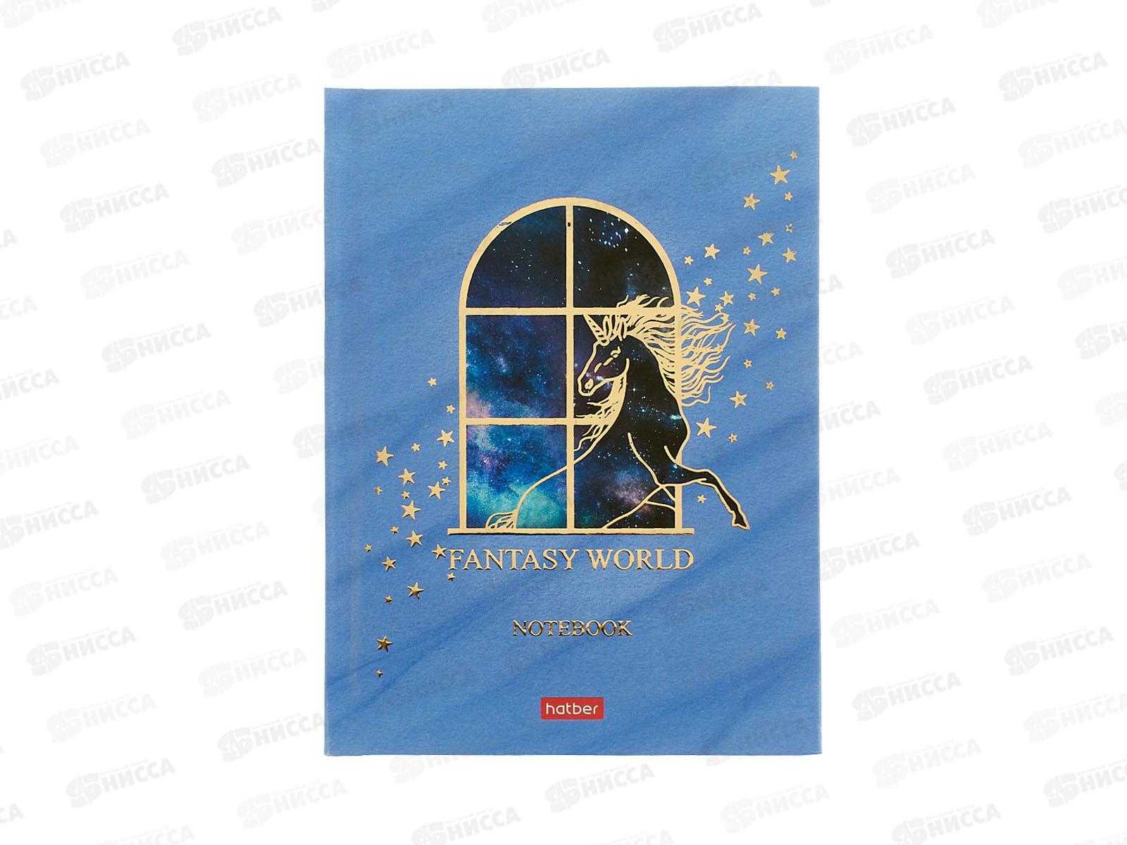 Бизнес-блокнот 80л Hatber А6  Flantasy world 24681*32