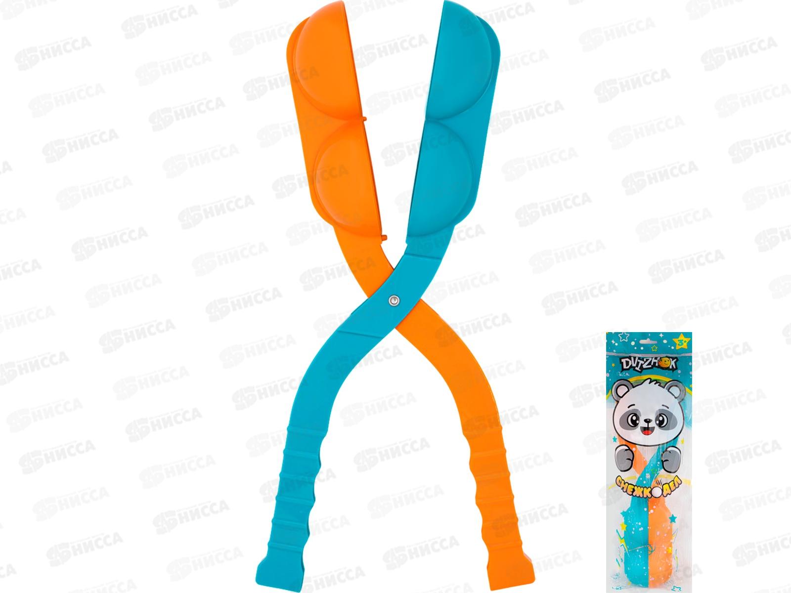 Снежколеп 38см 2 шарика оранжево-синий Dvizhok FG250115100R