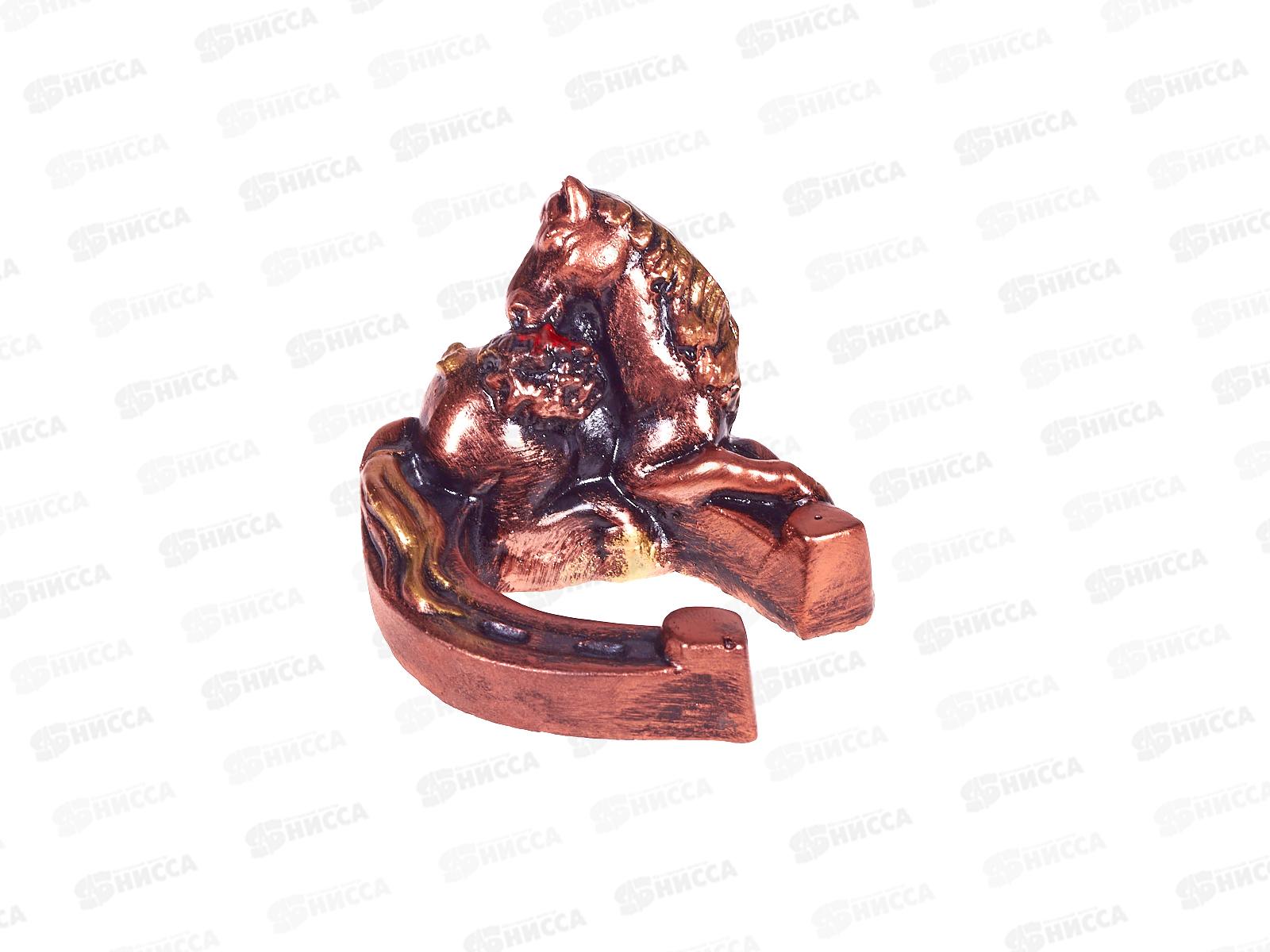 Фигурка &quotЛошадь на подкове&quot 8*6,5см бронза 10899387