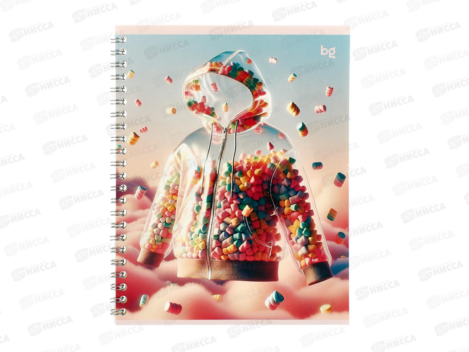 Тетрадь 48л лин. BG Воздушный,греб. 63525*4/56