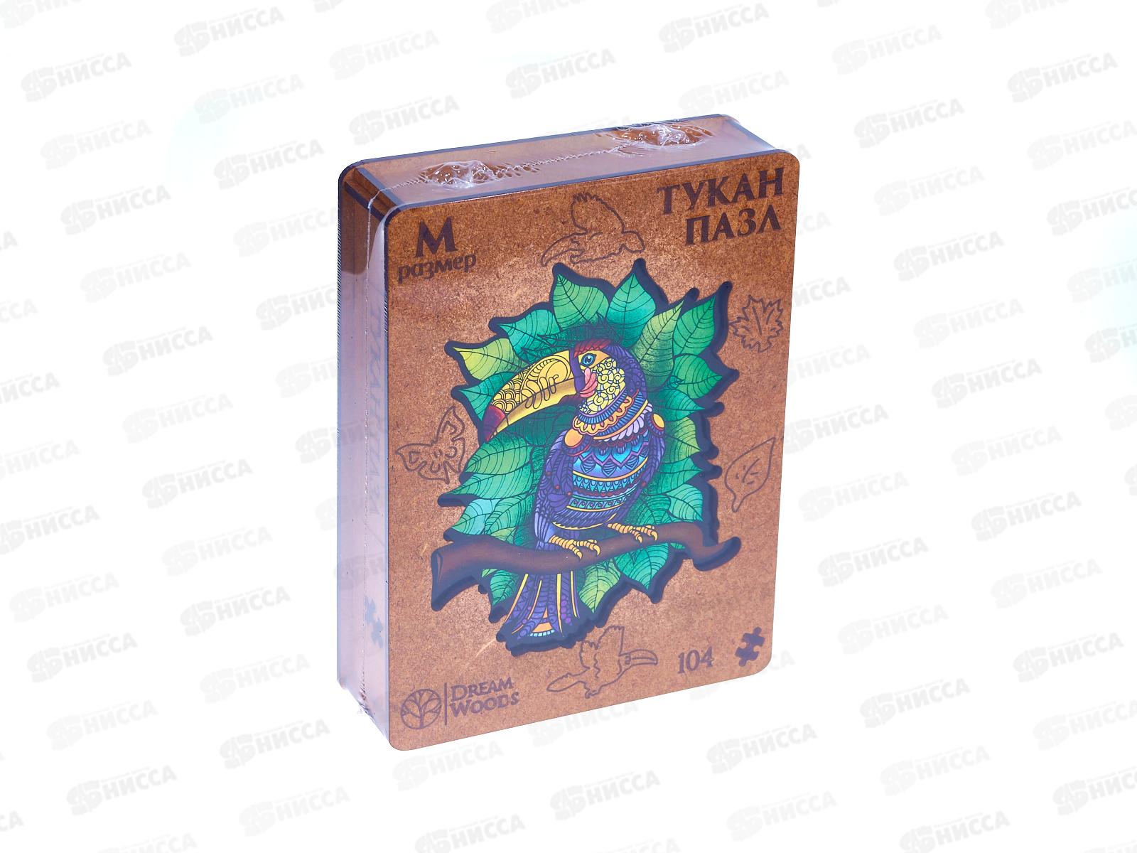 Пазл фигурный деревянный &quotТукан&quot P-014