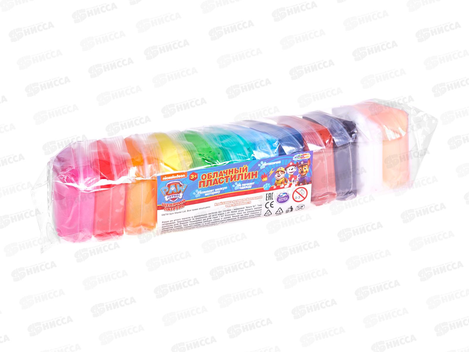 Легкий пластилин &quotMultiart" Щенячий патруль 12цв. 10гр. FLUFFY12-PP