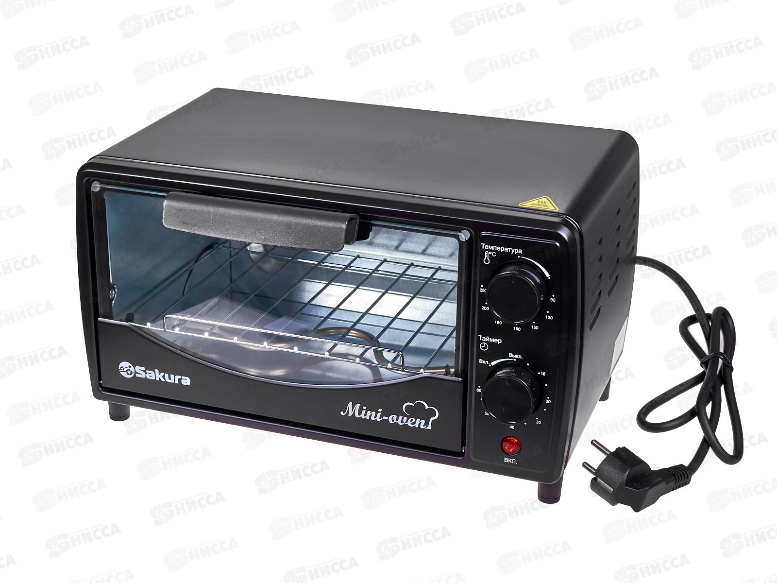 Духовка электр.SA-7006B 900Вт 9л таймер