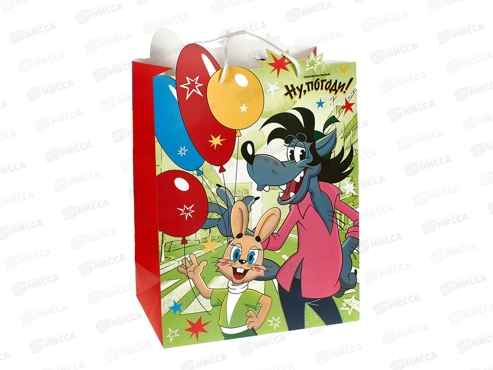 Пакет подарочный 33,5х45х15см xl Союзмультфильм, PXL-130093-NP *12