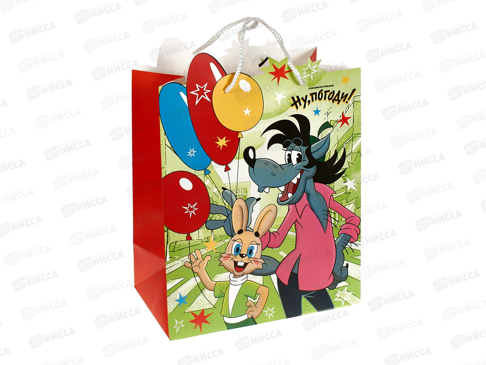 Пакет подарочный 26х32х14см l Креативный Ну, погоди PL-130091-NP *12