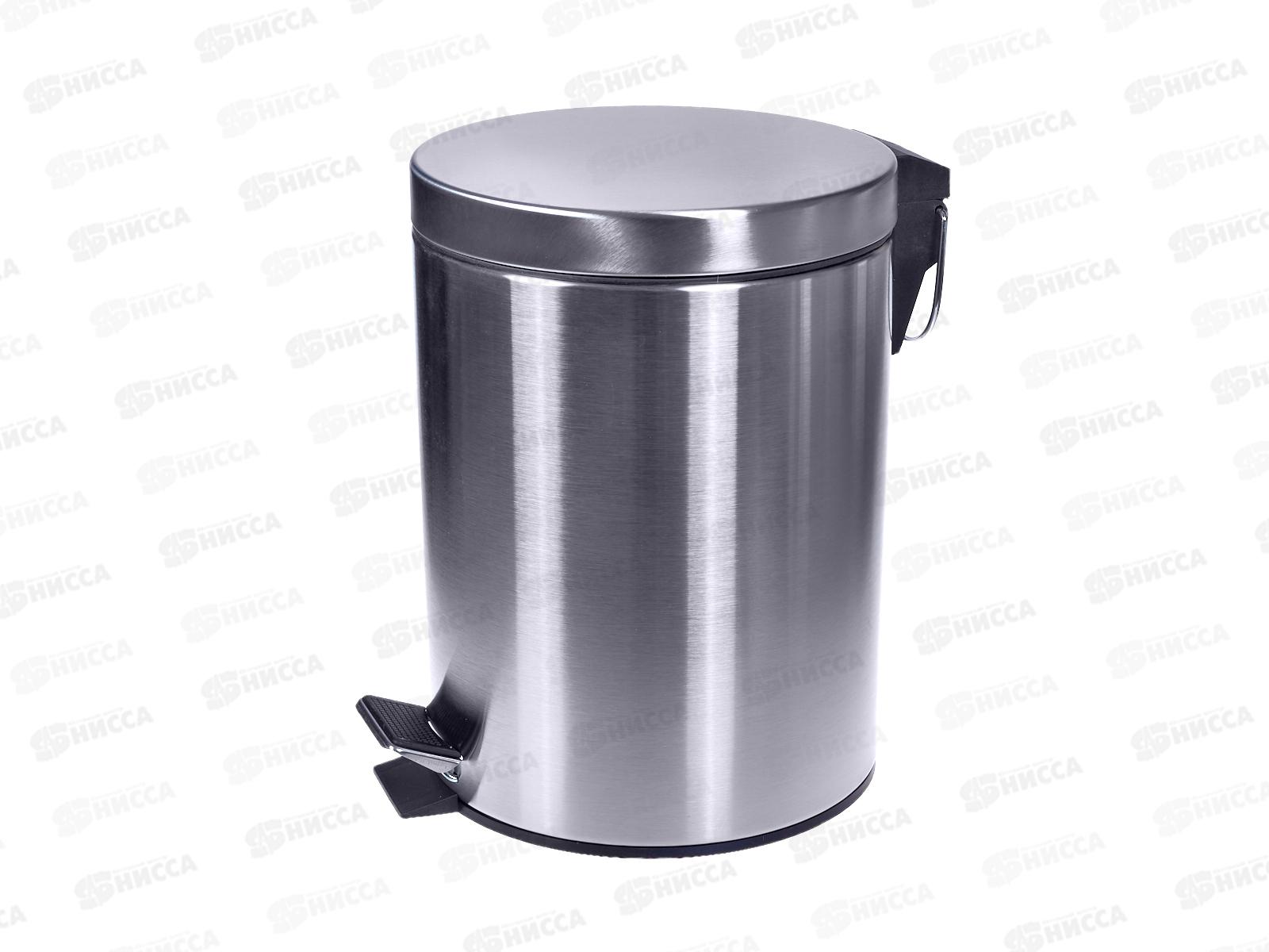 ВЕДРО для мусора HP-TC01S-5 педаль нерж/пластик 5л