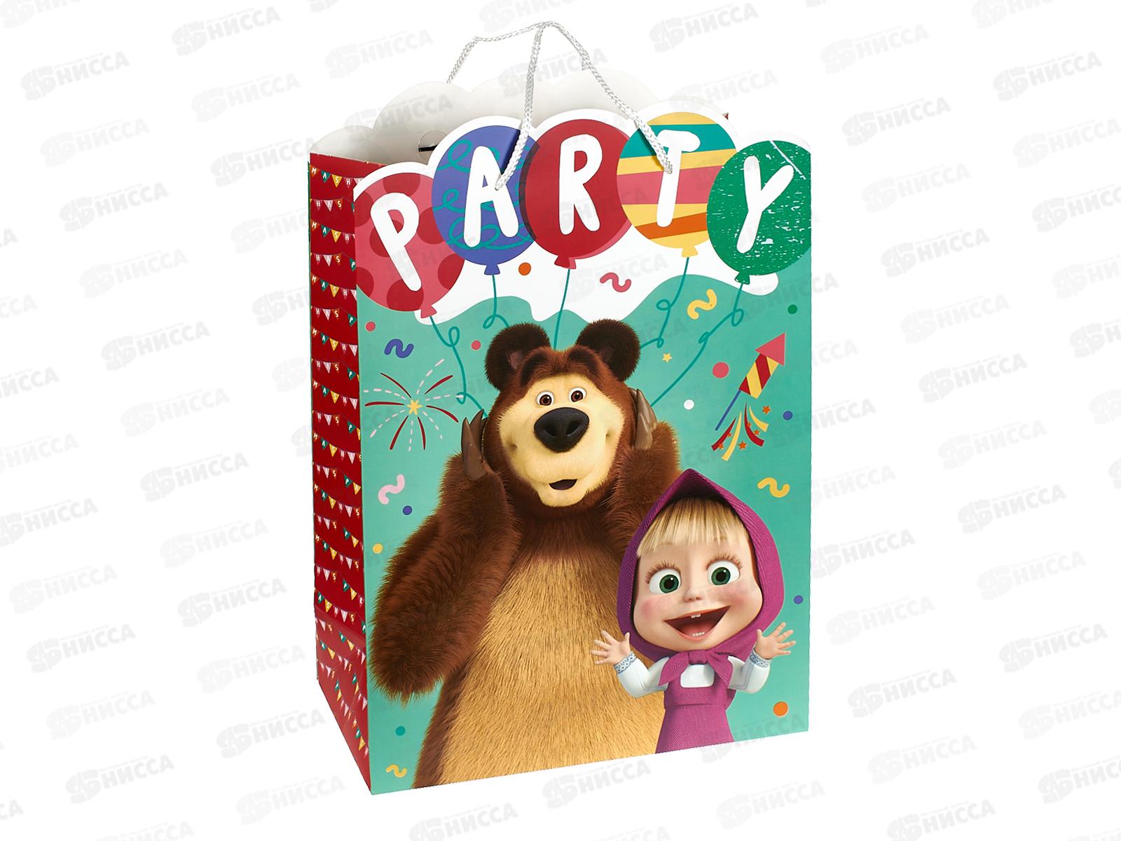 Пакет подарочный 33,5х45х15см xl Креативный Маша, PXL-130083-ММ *12