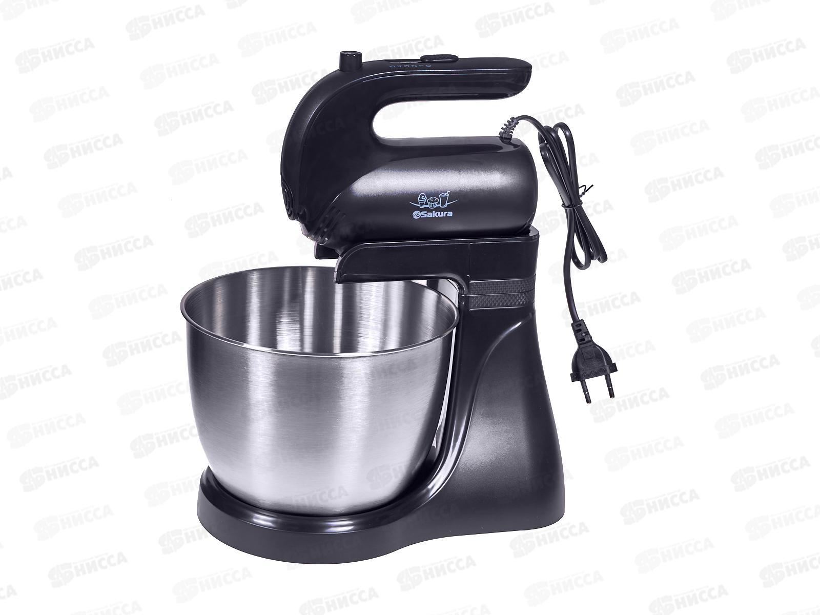 Миксер электр. SА-6337CS сталь 250Вт 5скоростей