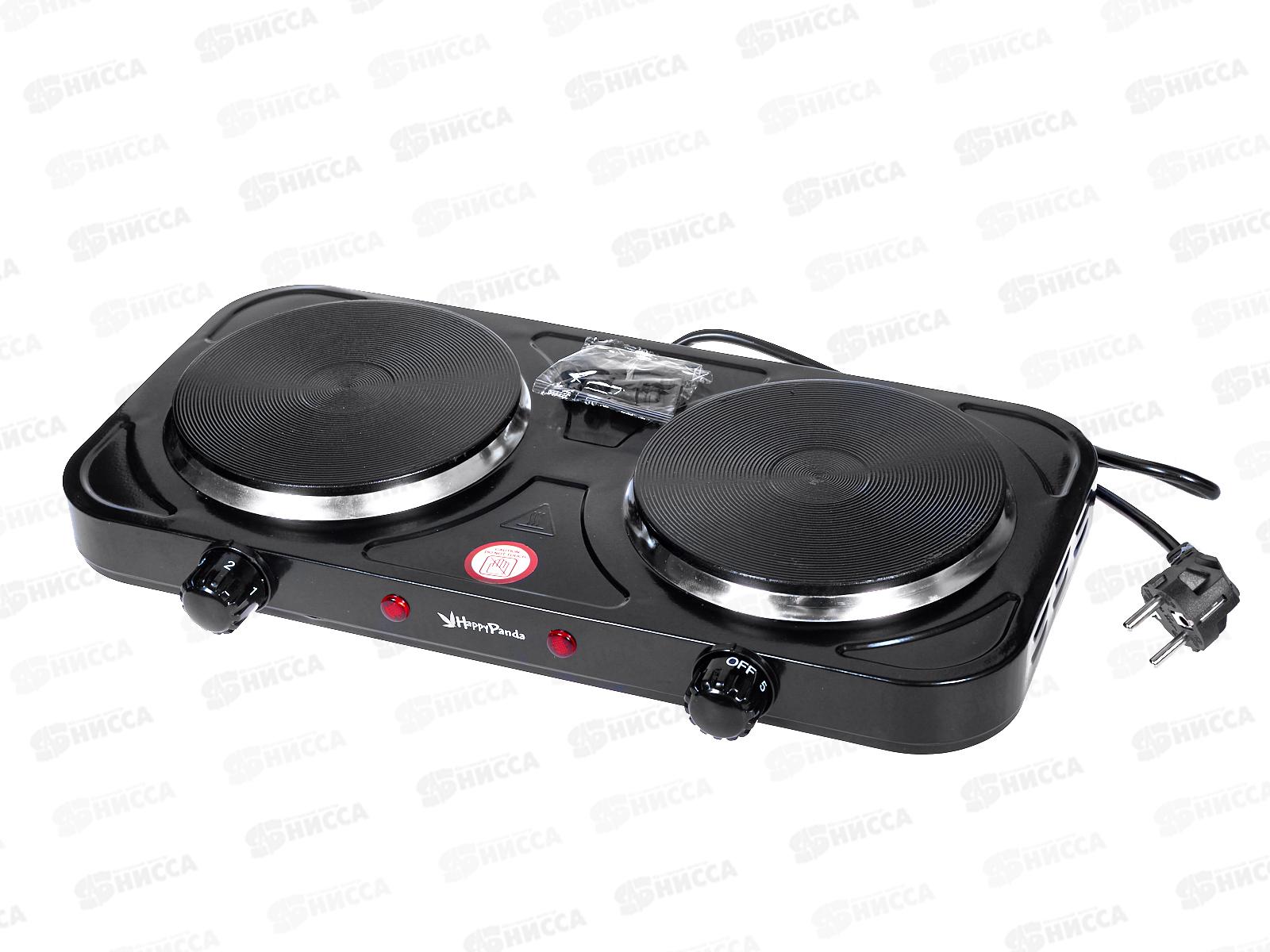 Плита элек. HP-04BK 2000Вт 155/155мм 2конф диск черный