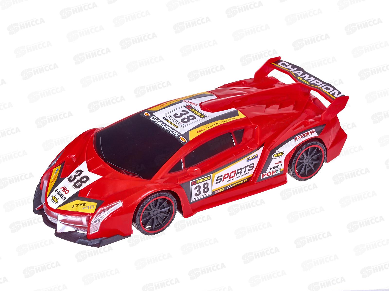 Автомобиль инерционный №3801 Спортивный, пакет 42*26*9,5