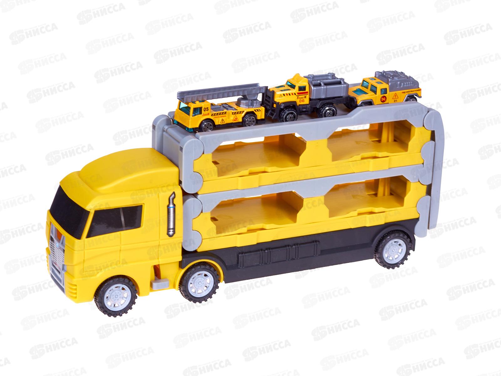 Автовоз №818-15С раскладной с эстакадой, в коробке 35,6*8,2*20,2