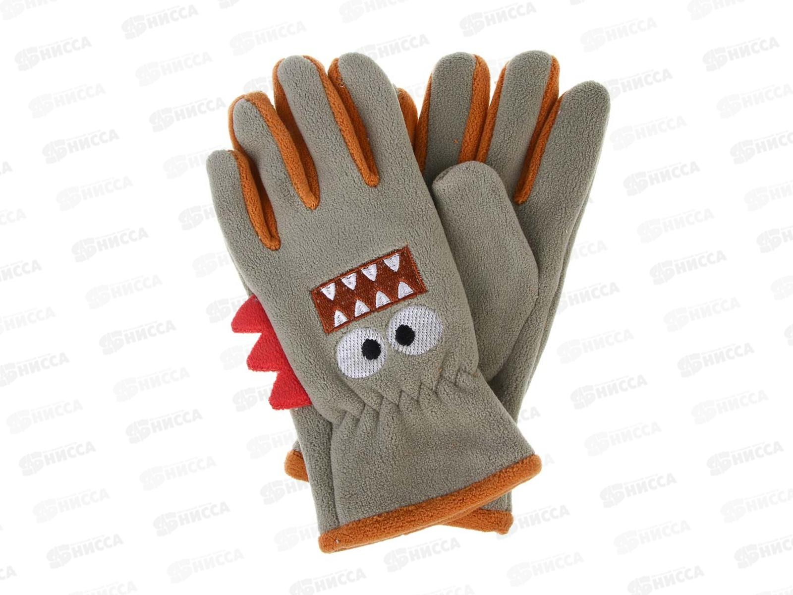 Перчатки дет GALANTE р-14 флис с декором 363-449 г