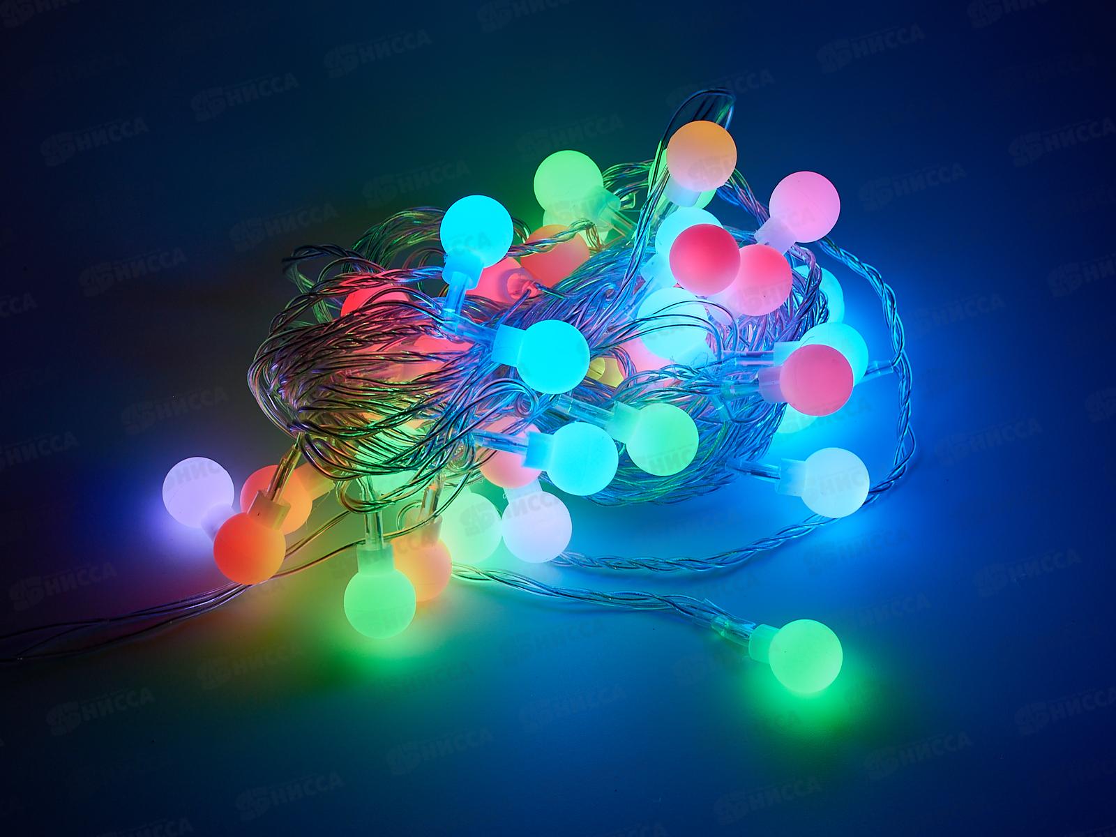 Гирлянда 9м Вьюн 40LED Шар мульти 381-339 г