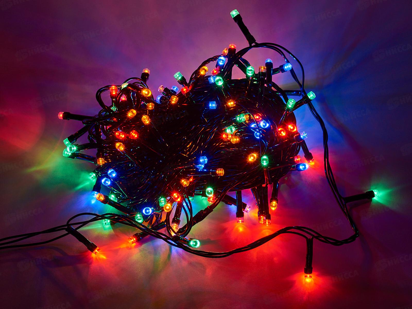 Гирлянда 14м вьюн 180LED 8 реж мульти 384-035 г