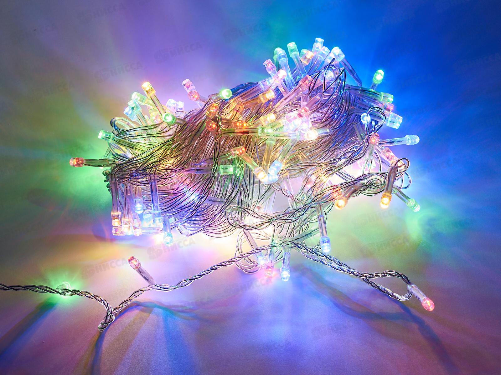 Гирлянда 14м вьюн 180LED 8 реж мульти 384-038 г