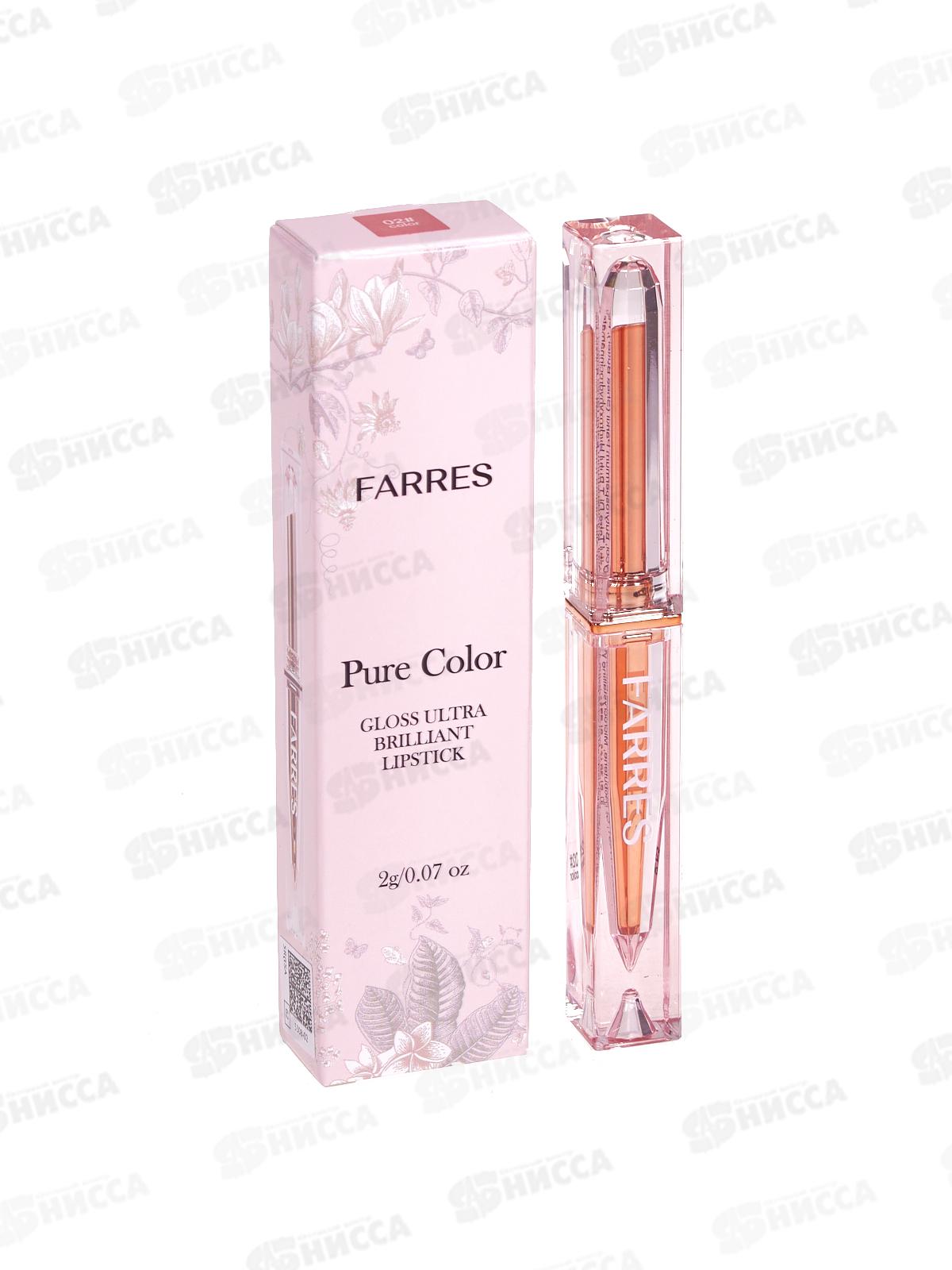 Farres Помада-бальзам с эффект влаж губ 5308-02 Чайная роза *12