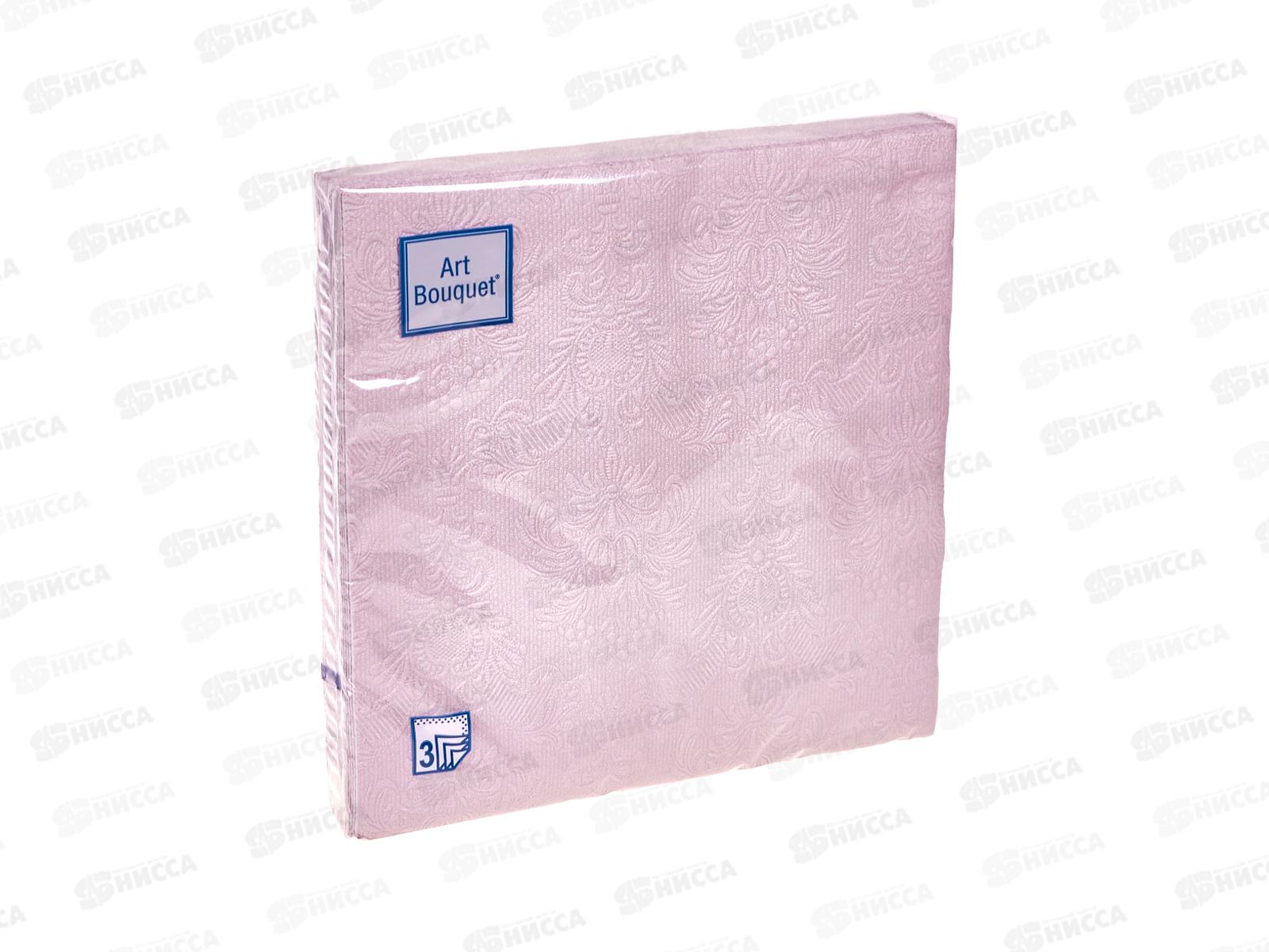 Салфетки 3 слойные 16 листов 33*33 Art Bouquet Барокко Цвет камня,57254*12