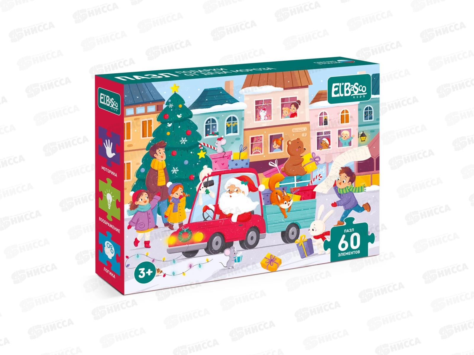 Пазл 60 элементов "Подарки от Деда Мороза" ЕТ01-102