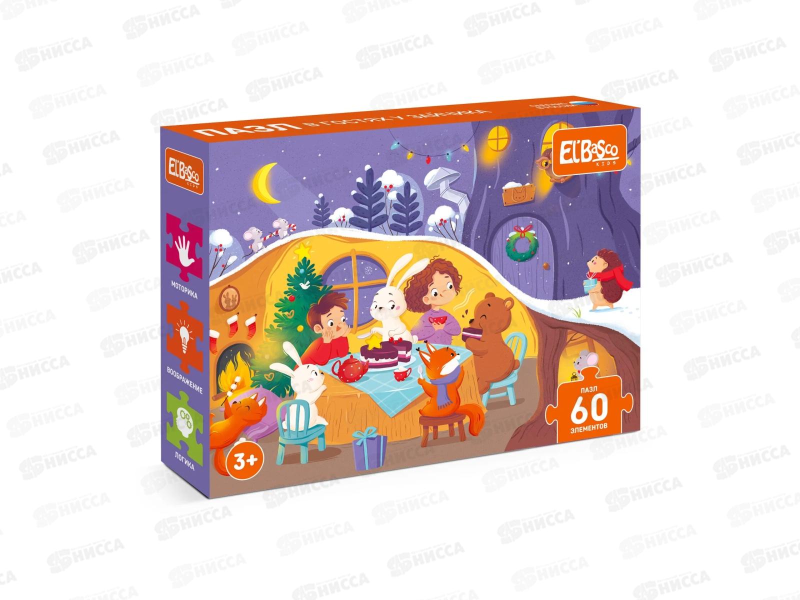 Пазл 60 элементов "В гостях у зайчика" ЕТ01-104